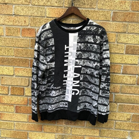 Helmut Lang Big Logo Gradient Crewneck Sweater Medium - Picture 5 of 5